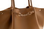 Lucky Bees 1249 Bolso Tote Mostaza Piel de Polivinilo 28x10x17 cm